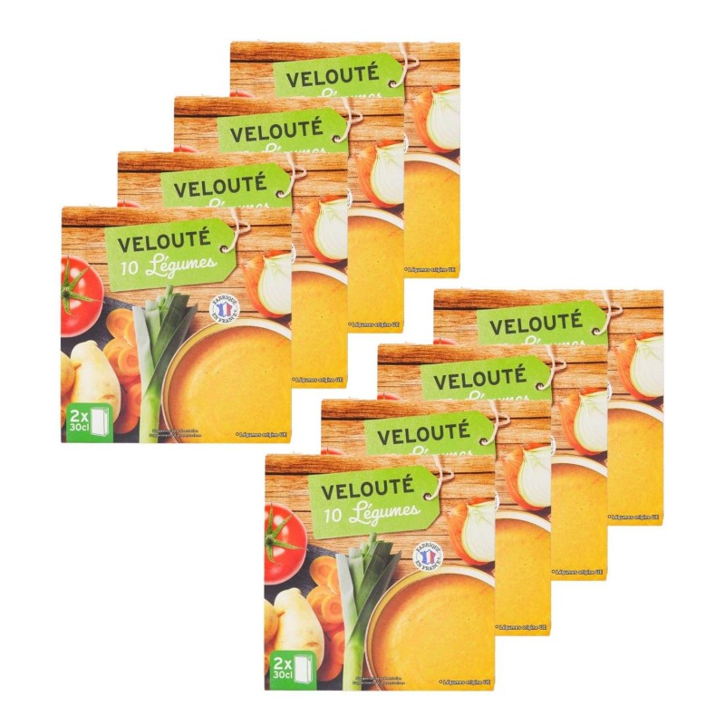 Lot 8x Velouté de légumes - 2x30ml - Pack 600ml