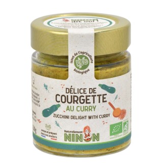 Lot 3x Délice de courgette au curry BIO - Pot 130g