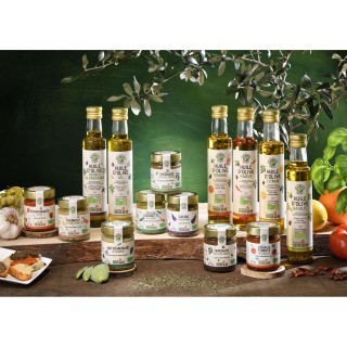 Lot 3x Huile d’olive extra vierge basilic BIO - Bouteille 250ml