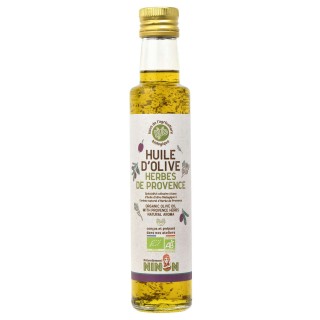 Lot 3x Huile d’olive extra vierge herbes de Provence BIO - Bouteille 250ml