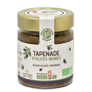 Lot 6x Tapenade d’olives noires BIO - Pot 130g