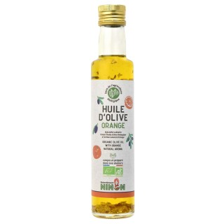 Lot 12x Huile d’olive extra vierge orange BIO - Bouteille 250ml