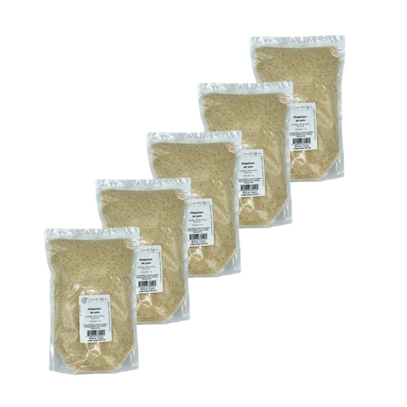 Lot 5x Chapelure pain - Sachet 1kg