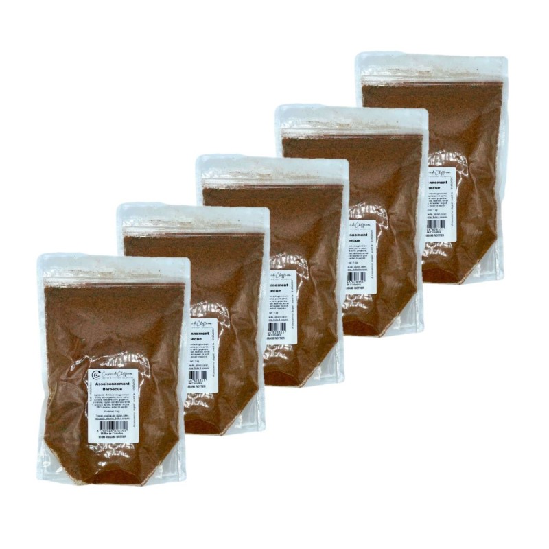 Lot 5x Assaisonnement barbecue - Sachet 1kg