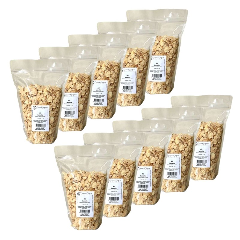 Lot 10x Ail lamelle - Sachet 1kg