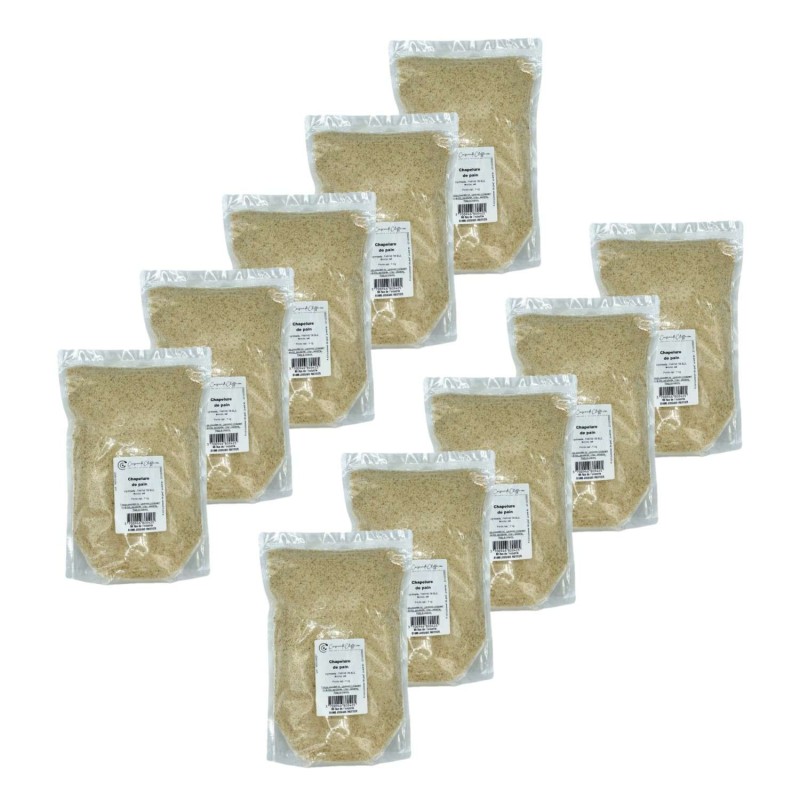 Lot 10x Chapelure pain - Sachet 1kg