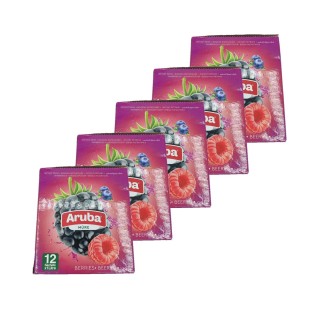 Lot 5x Boisson instantanée arôme fruits rouges - 12 x 30g - Boîte 1,8kg