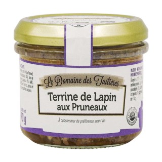 Terrine de lapin aux pruneaux - Bocal 90g