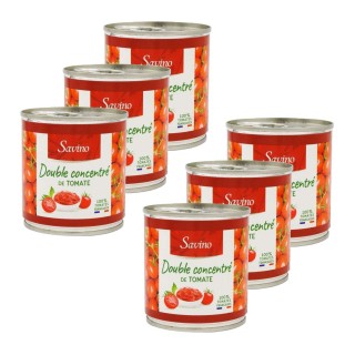 Lot 6x Double concentré de tomates - Conserve 1,2kg