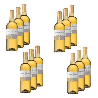 Lot 12x Vin blanc Monbazillac - AOC / HVE - Bouteille kg