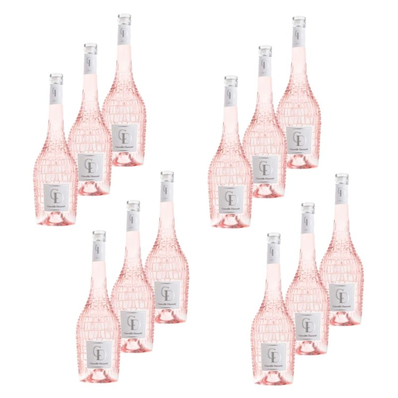 Lot 12x Vin rosé de Nîmes - AOP / HVE - Bouteille kg