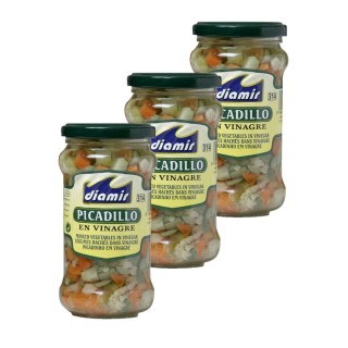 Lot 3x Pickle de légumes au vinaigre - Bocal 300g