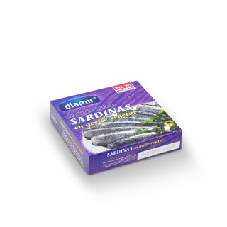 Lot 6x Petites sardines à l'huile - Boîte 266g