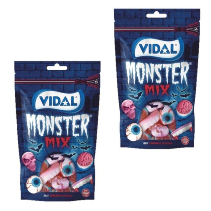 Lot 2x Bonbons Halloween Monster mix - Sachet 360g