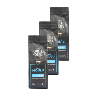 Lot 3x Café moulu décaféiné - Sachet 250g