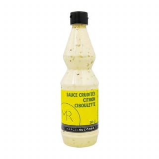 Lot 12x Sauce crudité citron ciboulette - Bouteille 500g