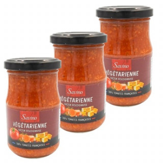 Lot 3x Sauce végétarienne façon bolognaise - Bocal 600g