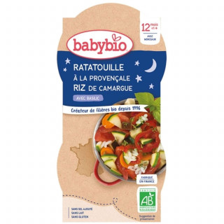 Lot 6x Bol ratatouille et riz BIO - 2x200g - Pack 2,4kg