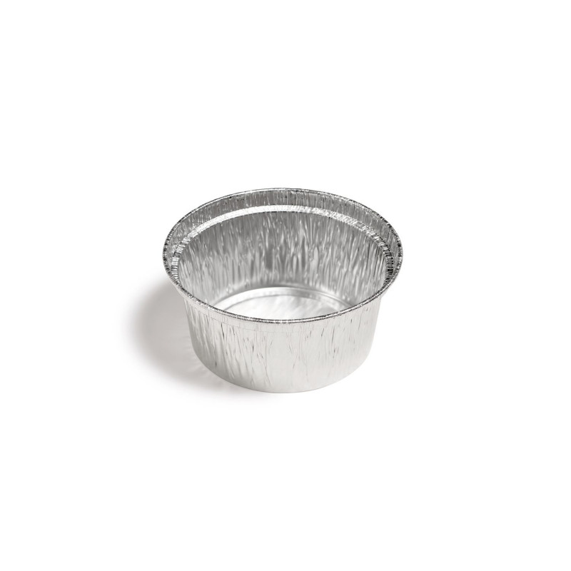 Lot de 100 moules godets en aluminium - Diam. 8,5 cm - 125 ml