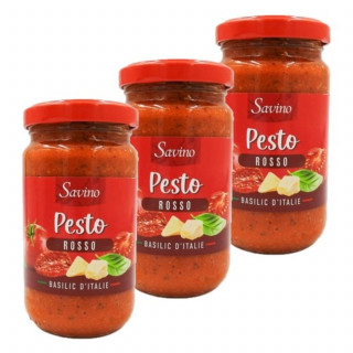 Lot 3x Sauce pesto rosso - Bocal 190g