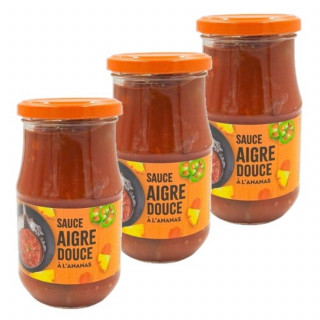 Lot 3x Sauce aigre douce - Bocal 350g