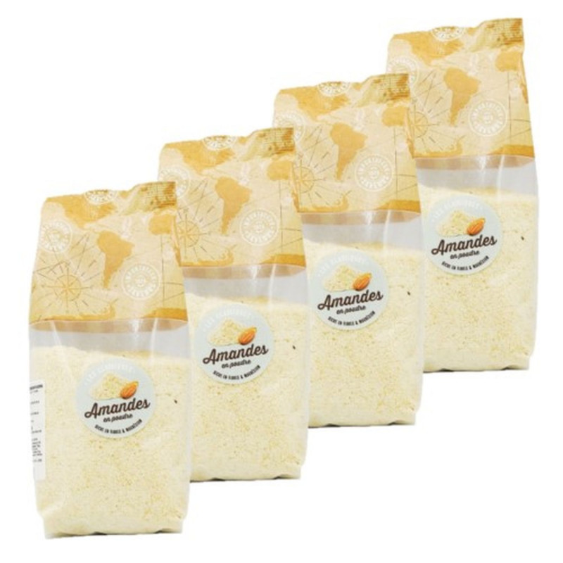 Lot 4x Amandes en poudre - Paquet 400g