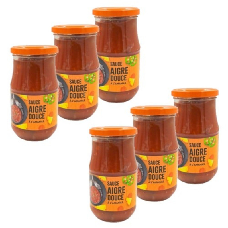 Lot 6x Sauce aigre douce - Bocal 350g