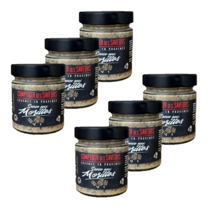 Lot 6x Sauce aux morilles - Bocal 180g
