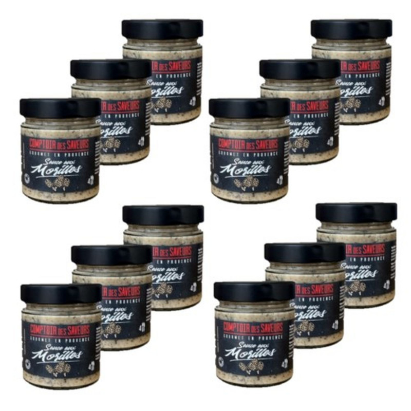 Lot 12x Sauce aux morilles - Bocal 180g