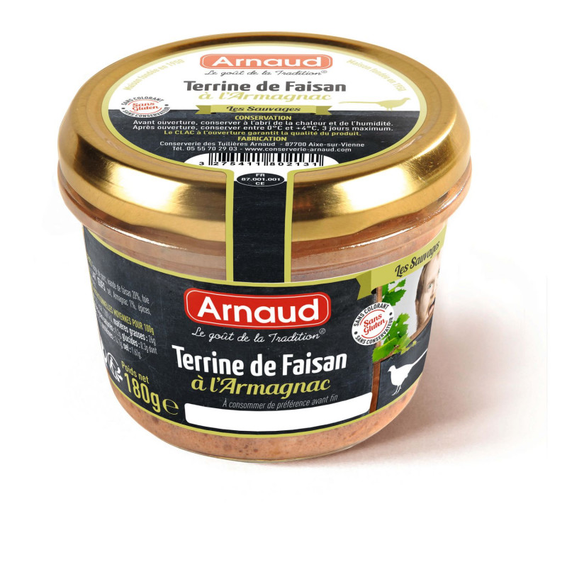 Terrine de faisan à l'Armagnac - Bocal 180g