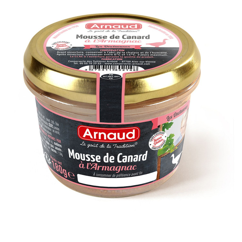 Mousse de canard à l'Armagnac - Bocal 90g