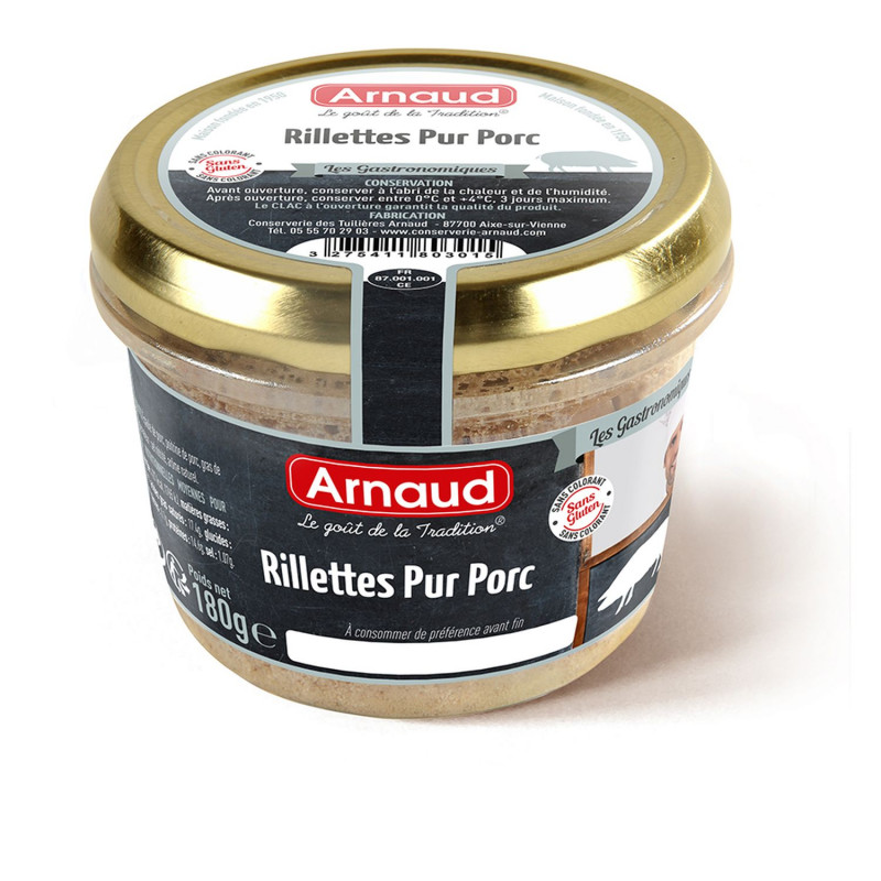 Rillettes pur porc - Bocal 180g