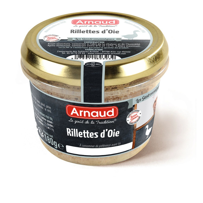 Rillettes d'oie - Bocal 180g