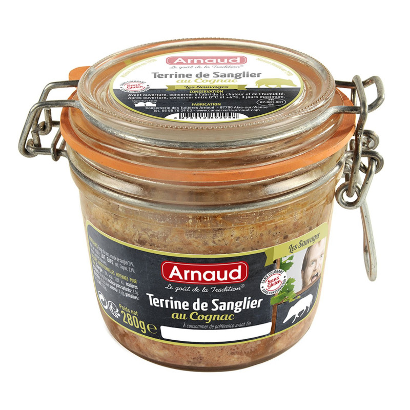 Terrine de sanglier au Cognac - Bocal 180g