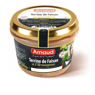 Lot 3x Terrine de faisan à l'Armagnac - Bocal 180g