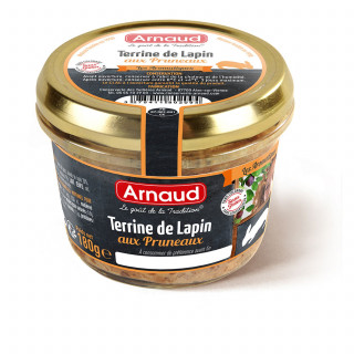 Lot 3x Terrine de lapin aux pruneaux - Bocal 180g