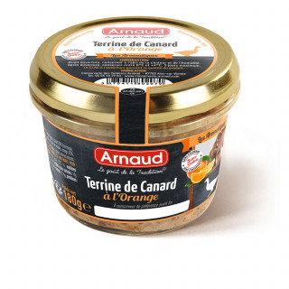 Lot 3x Terrine de canard à l'orange - Bocal 180g