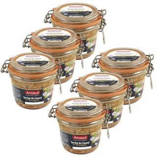 Lot 6x Terrine de canard à l'Armagnac - Bocal 180g