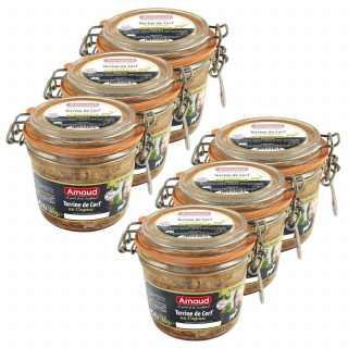 Lot 6x Terrine de cerf au Cognac - Bocal 180g