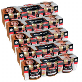 Lot 5x Mousse de canard au poivre vert + Mousse de foie de volaille au Porto + Mousse de canard à l'Armagnac - 3 x 90g