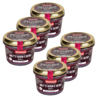 Lot 6x Mon p'tit boudin à tartiner nature - Bocal 180g