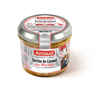 Lot 10x Terrine de canard aux morilles - Bocal 90g