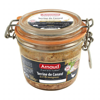 Lot 12x Terrine de canard à l'Armagnac - Bocal 180g