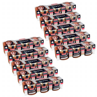 Lot 10x Terrine de campagne au piment d'Espelette + Terrine de lapin aux pruneaux + Terrine de canard à l'Armagnac - 3 x 90g