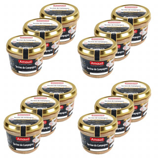 Lot 12x Terrine de campagne - Bocal 180g