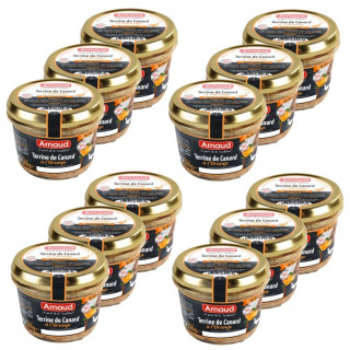 Lot 12x Terrine de canard à l'orange - Bocal 180g