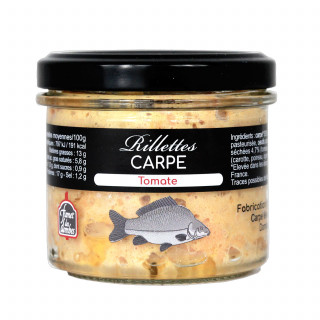 Lot 10x Rillettes de carpe à la tomate - Pot 90g