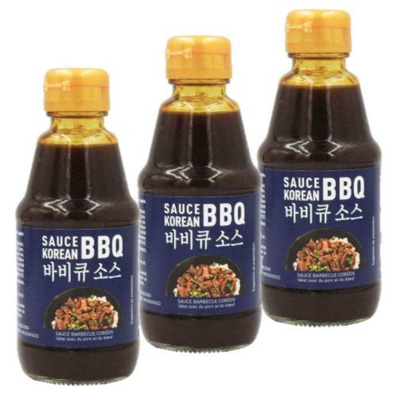 Lot 3x Sauce barbecue coréen - Bouteille 200ml