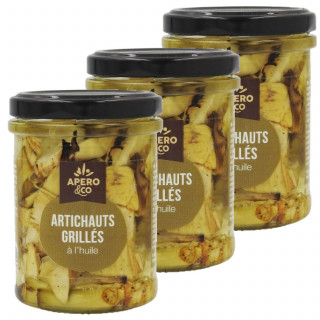 Lot 3x Artichauts grillés à l'huile - Bocal 180g