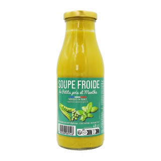 Lot 3x Soupe froide de petits pois et menthe - Bouteille 480ml